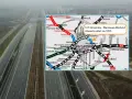 Droga S17, wschodnia obwodnica Warszawy, w budowie. Mapa pokazuje trasę S17 Drewnica - Warszawa Wschód.