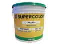 Secchio di pittura Supercolor Oikos. Ideale per sovrapporre pittura traspirante su lavabile, garantisce alta resa e traspirabilità.