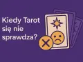 Kiedy tarot dziala, a kiedy nie? Ilustracja z kartami i smutną buźką symbolizuje momenty, gdy wróżba nie przynosi pocieszenia.