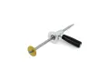 A tool designed for how to cut PVC pipe, featuring a rotating cutting wheel and a black handle for easy operation.