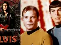 Elvis Presley im Film "Elvis" mit Captain Kirk und Mr. Spock.