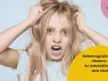 Wütendes Kind mit zerzaustem Haar. Wann werden Kinder ruhiger? Selbstregulation bei Kindern: So unterstützt du dein Kind.