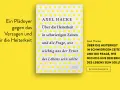Buchcover von Axel Hacke mit Sonnensymbolen und dem Titel "Über die Heiterkeit in schwierigen Zeiten".