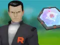 Giovanni de Pokémon GO con un dispositivo hexagonal de la Team Rocket.