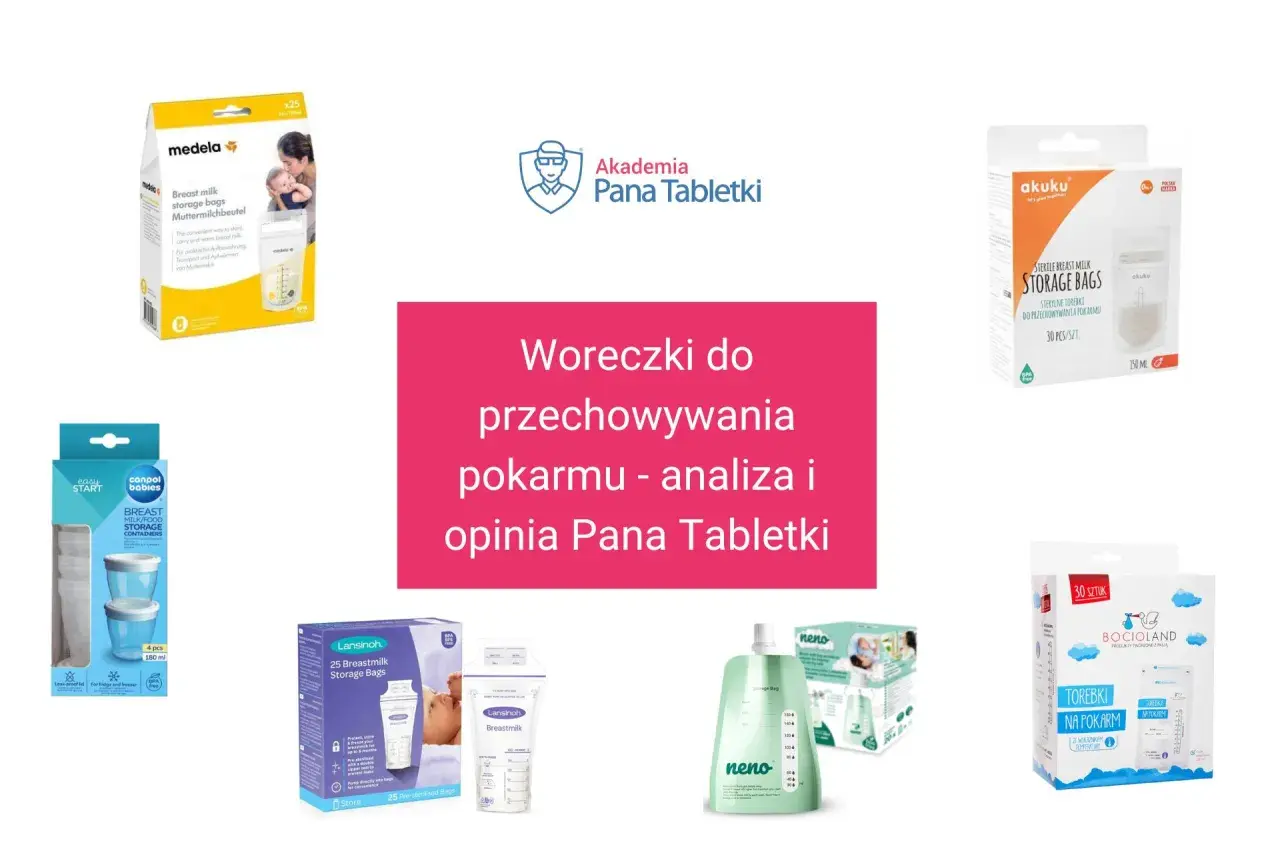 Różne rodzaje woreczków na mleko matki: Medela, Akuku, Canpol Babies, Lansinoh, Neno, Bocioland. Analiza i opinia Pana Tabletki.
