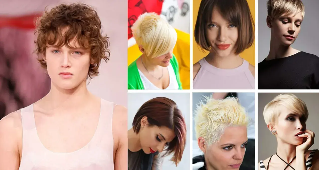 Krótka fryzura dla dziewczynki - inspiracje: kręcone, blond, bob, pixie.