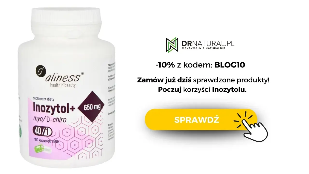 Suplement diety Inozytol+ 650 mg od Aliness. Wsparcie w odchudzaniu i poprawie samopoczucia. Zamów z kodem BLOG10.