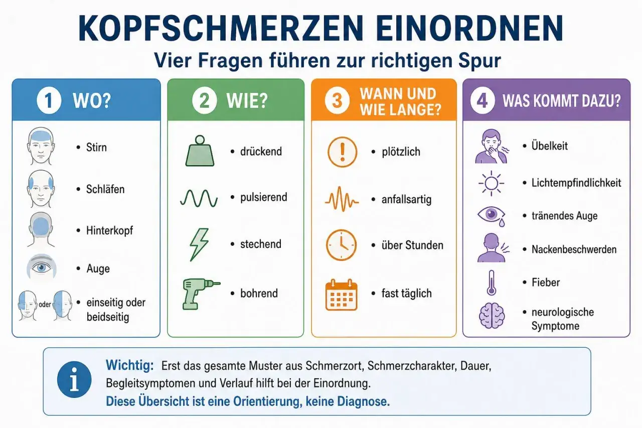 Plötzlicher, bohrender Kopfschmerz, der sich wie ein knall im kopf anfühlt, kann ein Schlaganfall sein. Begleitet von Übelkeit, Lichtempfindlichkeit und neurologischen Symptomen.