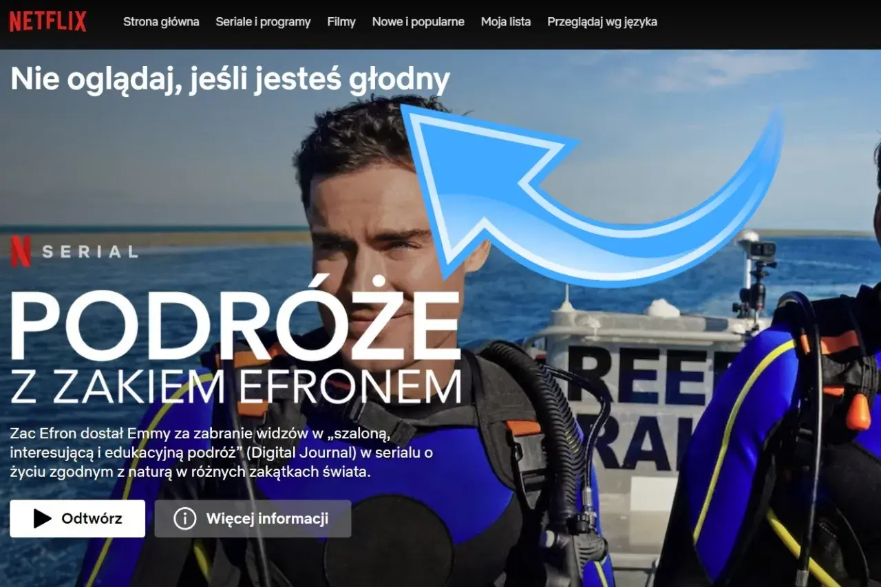 Zac Efron w serialu "Podróże z Zakiem Efronem" na Netflix. Odkryj fascynujące miejsca i poznaj ciekawe **kody Netflix** do odkrycia!