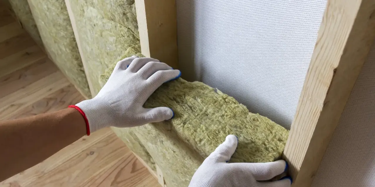 Rękawiczki ochronne pomagają w montażu wełny mineralnej. Do jej cięcia najlepiej użyć specjalnego noża.