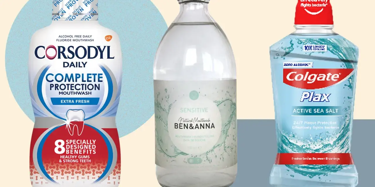 Porównanie płynów do płukania jamy ustnej: Corsodyl Daily Complete Protection, Ben&Anna Sensitive i Colgate Plax Active Sea Salt. Który wybrać?