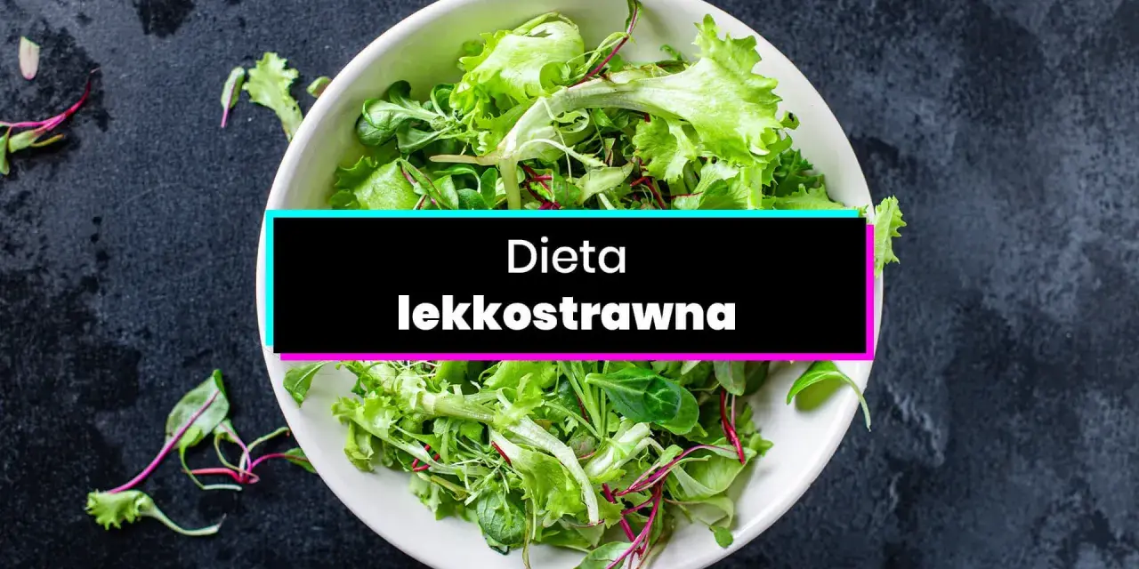 Sałatka z liści sałaty i rukoli, idealna na dietę lekkostrawną.