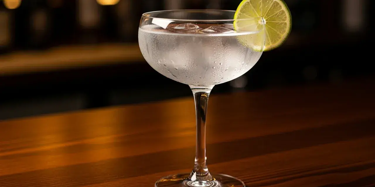 Ett svalkande glas gin och tonic med en limeklyfta, perfekt för en avkopplande kväll.