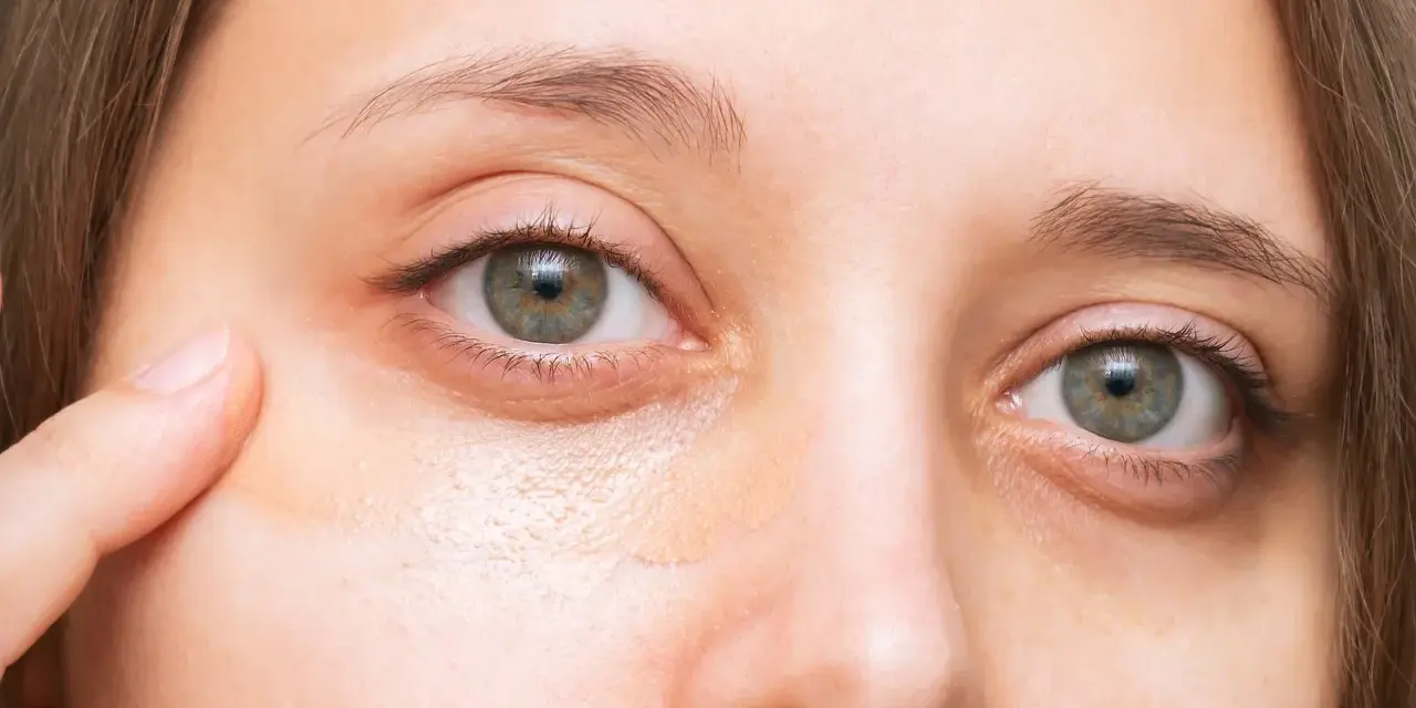 Application de correcteur pour comment cacher les cernes sous les yeux.