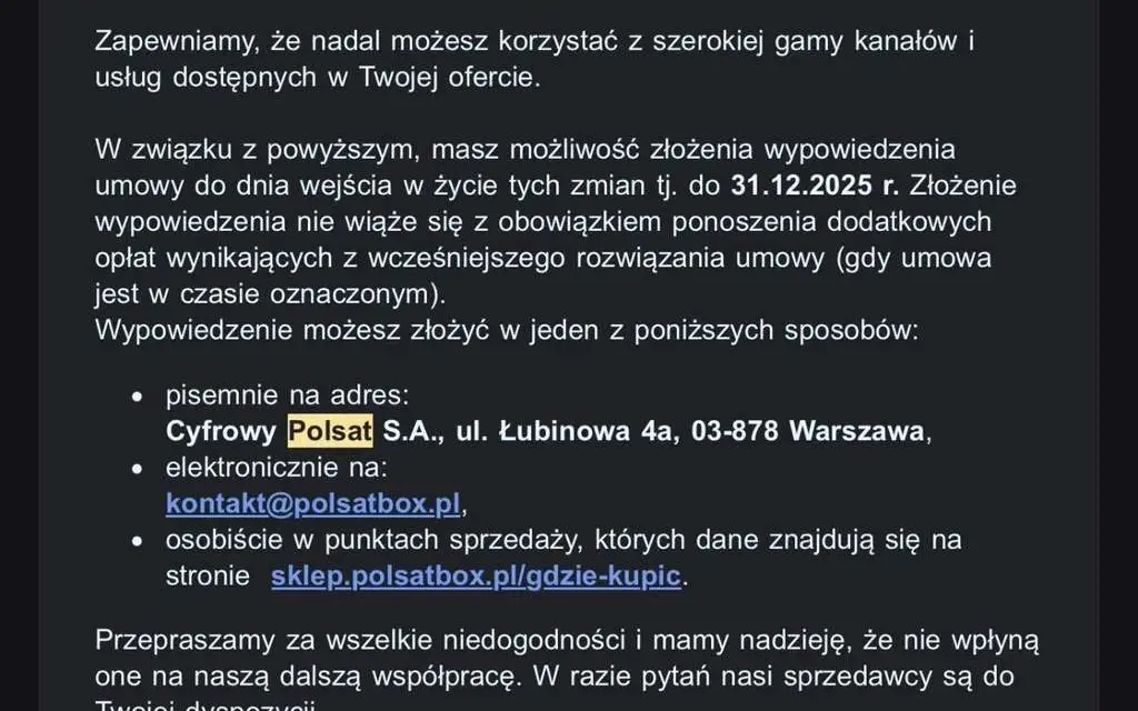Polsat Box: Rozwiązanie umowy bez kar? Sprawdź, jak to zrobić!