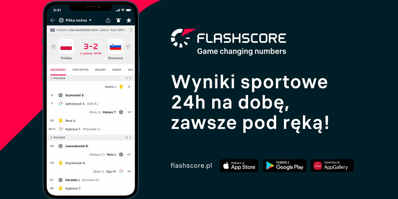 Wynik meczu Polska 3-2 Słowenia. Zobacz kto wygrał dzisiejszy mecz piłki nożnej na Flashscore.