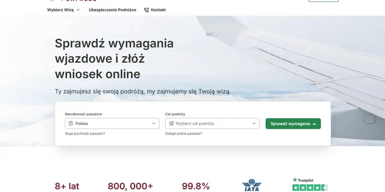 Strona EVISA EXPRESS umożliwia łatwe sprawdzenie wymagań i złożenie wniosku o wizę do Egiptu online.