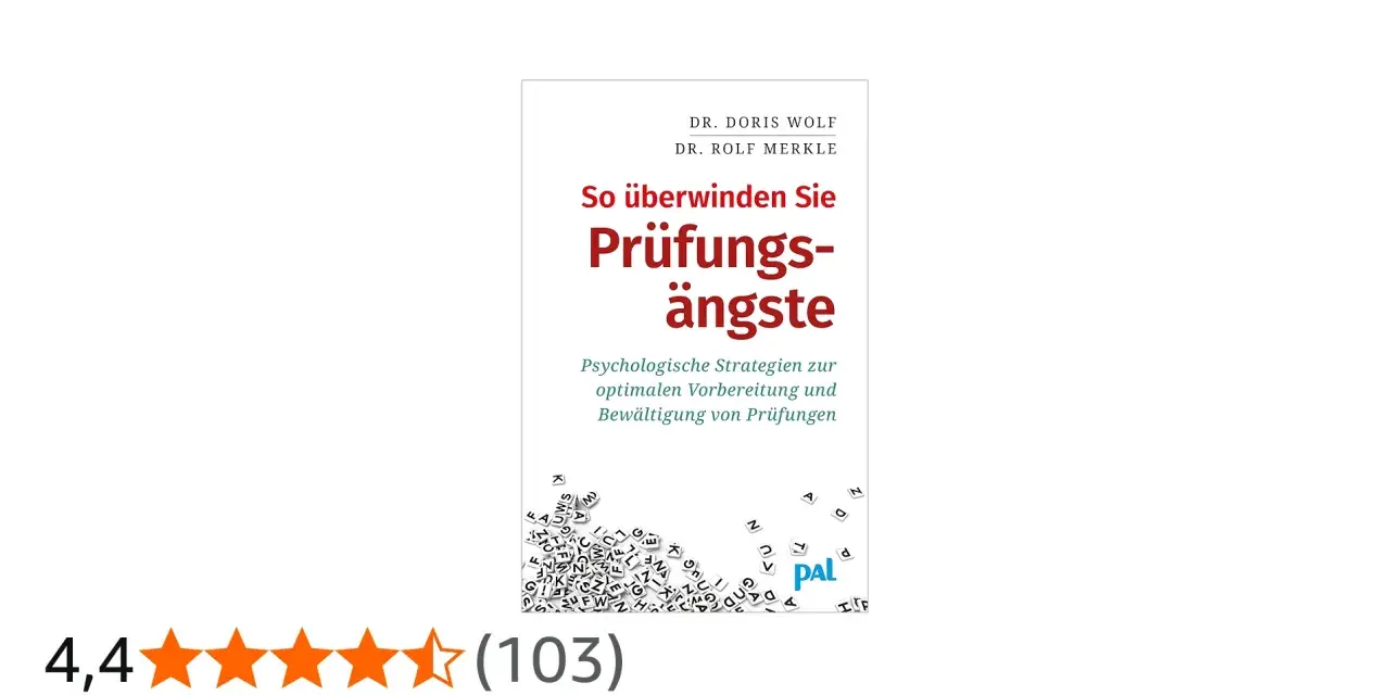 Buchcover "So überwinden Sie Prüfungsängste" mit psychologischen Strategien zur optimalen Vorbereitung und Bewältigung von Prüfungen.