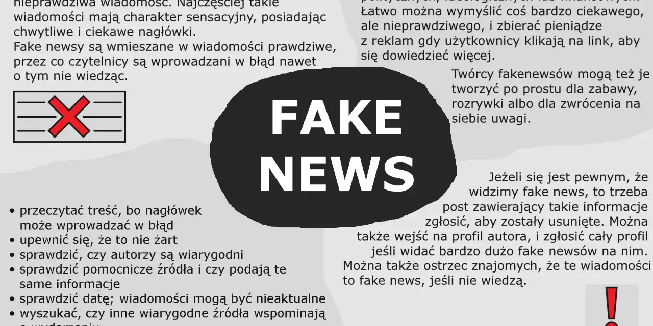 Oszuści internetowi tworzą fake newsy, by wprowadzać w błąd. Dowiedz się, jak je rozpoznać i co robić, gdy je widzisz.
