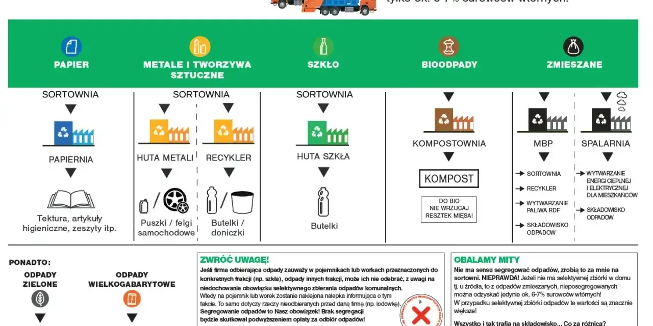 Segregacja odpadów to klucz do niższych opłat za śmieci. Dowiedz się, jak prawidłowo sortować, by chronić środowisko i oszczędzać.