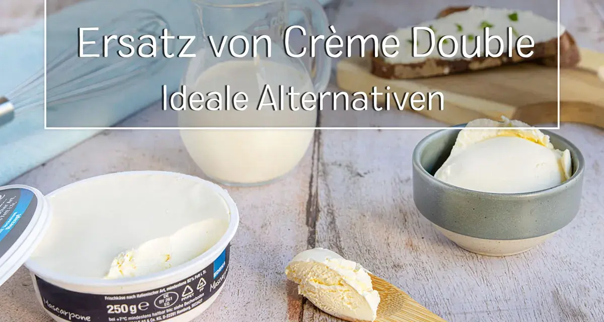 Mascarpone als Ersatz für Crème Double. Cremige Alternativen für süße und herzhafte Gerichte.