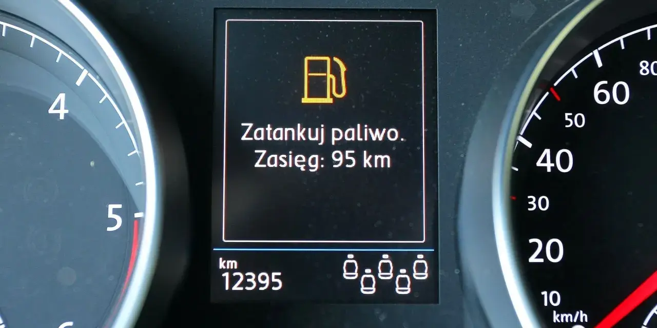 Zasięg: 95 km. Diesel na rezerwie, czas na tankowanie!