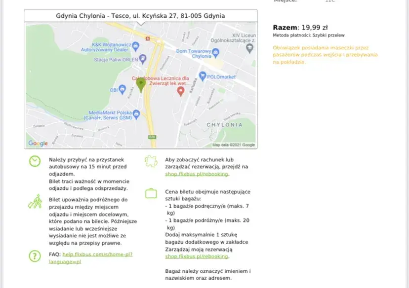 Flixbus Gdynia: Skąd odjeżdża? Dokładny adres i wskazówki