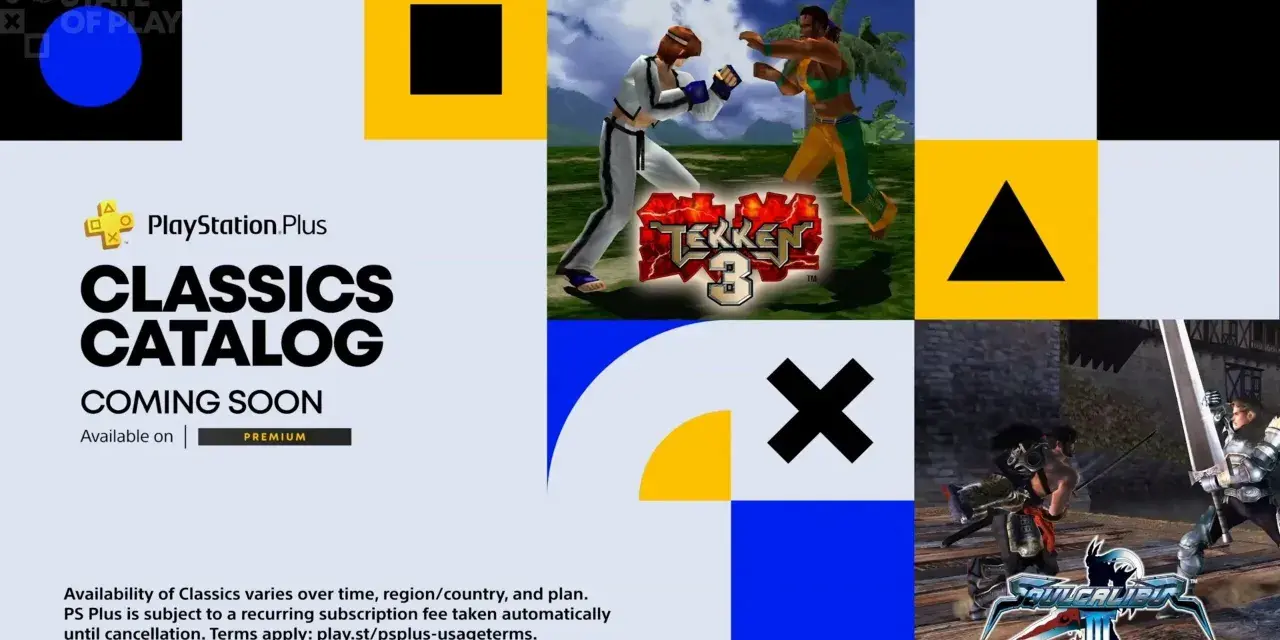 Klasyki z PS Plus w październiku: Tekken 3 i Soulcalibur III w Classics Catalog.