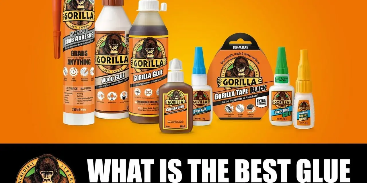 Gorilla offers various types of glue for plastic, including super glues, wood glue, and grab adhesive, all designed for tough jobs.