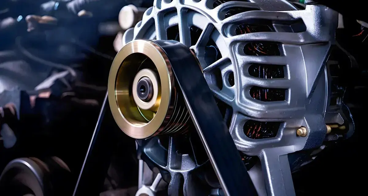 A car alternator, a key component that can a bad alternator drain a battery if it fails to recharge it properly.