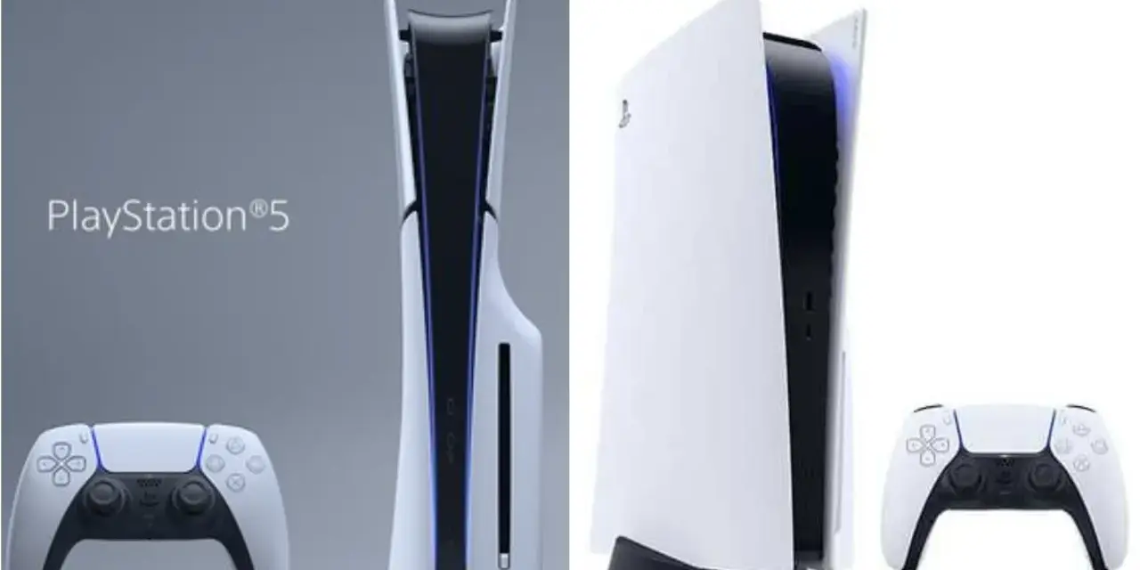 PlayStation 5 con su mando DualSense. La PS5 tiene 16 GB de RAM GDDR6, ¡una maravilla para los juegos!