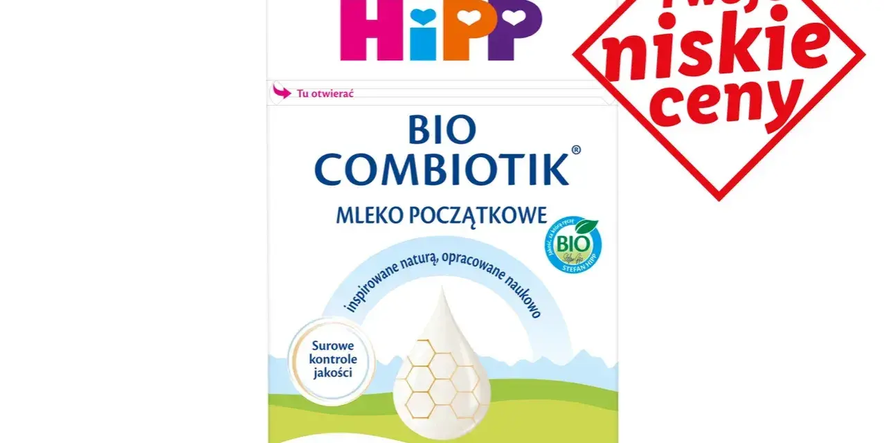 Szukasz odpowiedzi na pytanie: jakie mleko dla noworodka? Opakowanie HiPP BIO Combiotik 1, ekologiczne mleko początkowe.