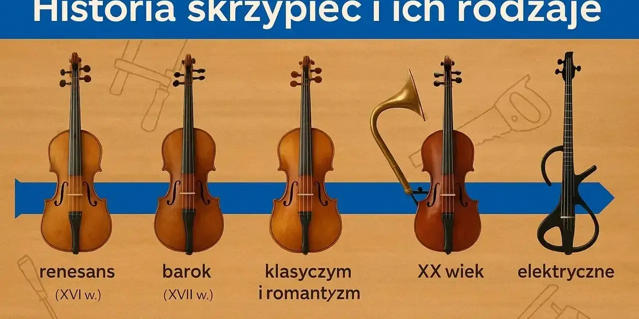 Ewolucja skrzypiec: od renesansu po elektryczne. Zastanawiasz się, ile strun mają skrzypce? Tradycyjnie cztery, ale historia instrumentu jest bogata!