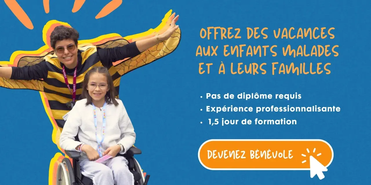 Une bénévole déguisée en abeille offre des vacances aux enfants malades. Pas d'obligations à respecter, juste de la joie à partager.