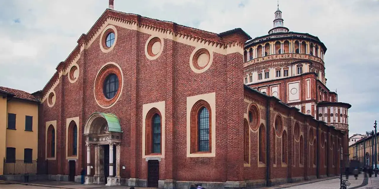Bazylika Santa Maria delle Grazie w Mediolanie, miejsce słynnej Ostatniej Wieczerzy.