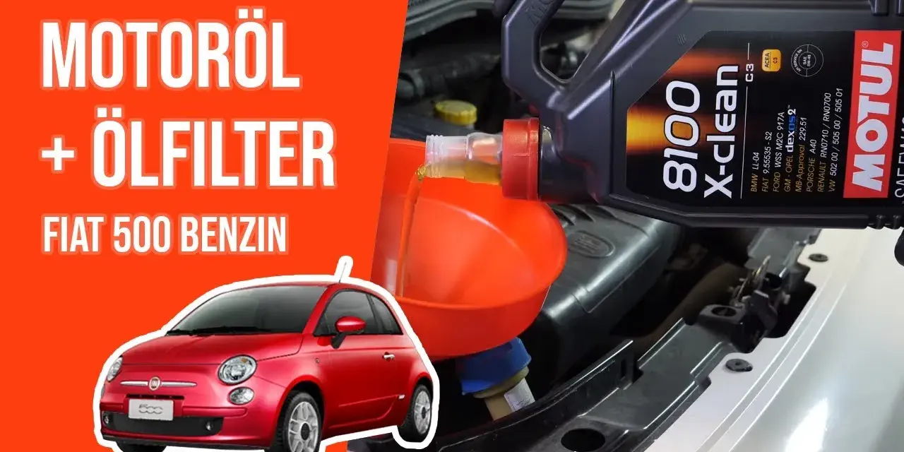 Die richtige Ölmenge und -art für Ihren Fiat 500 Motoröl wechseln