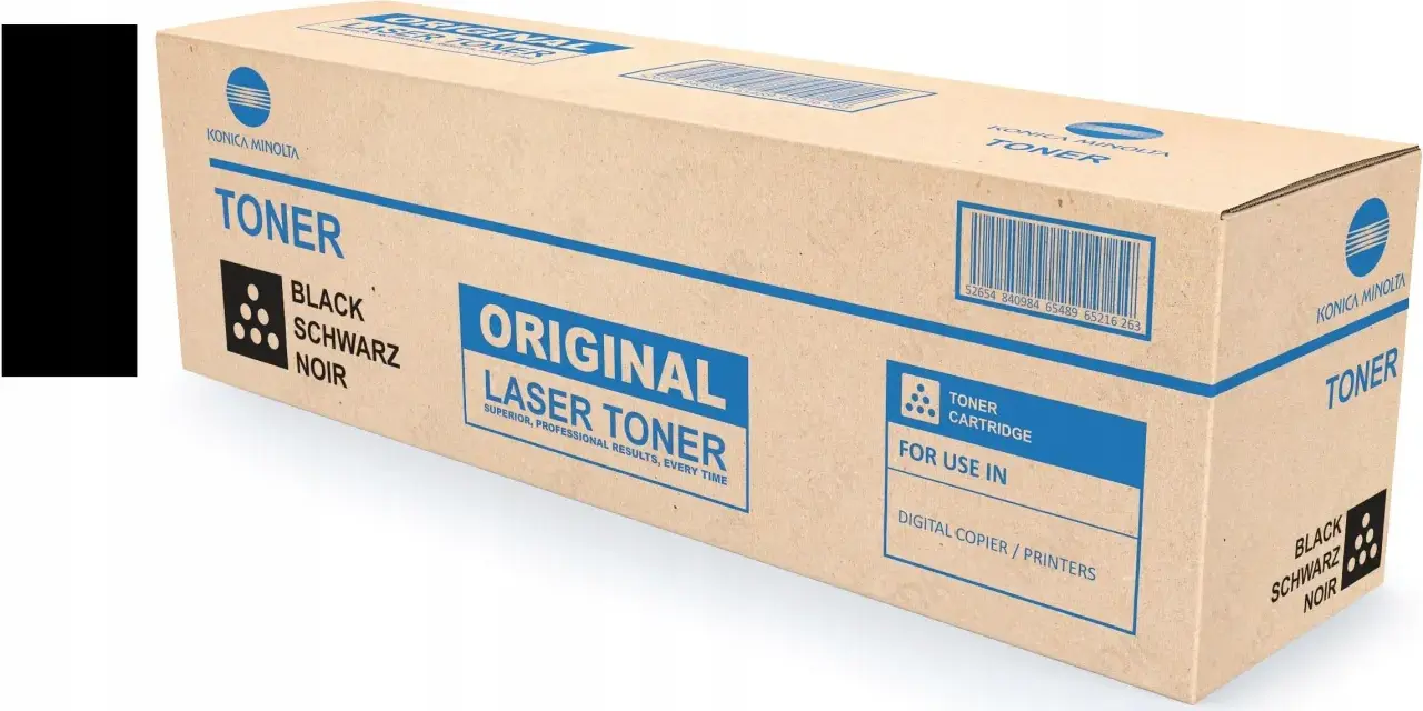Oryginalny czarny toner Konica Minolta do bizhub c253, zapewniający doskonałe rezultaty druku.