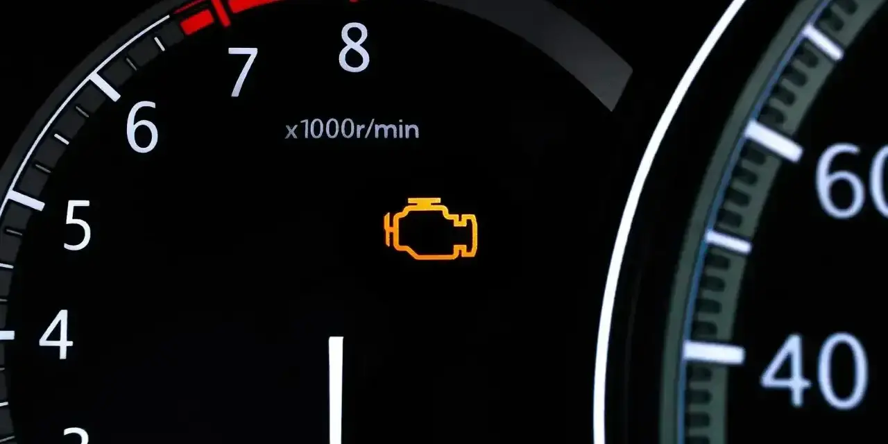 Kontrolka "check engine" świeci się na desce rozdzielczej. Czy można jeździć? Lepiej sprawdzić przyczynę u mechanika.
