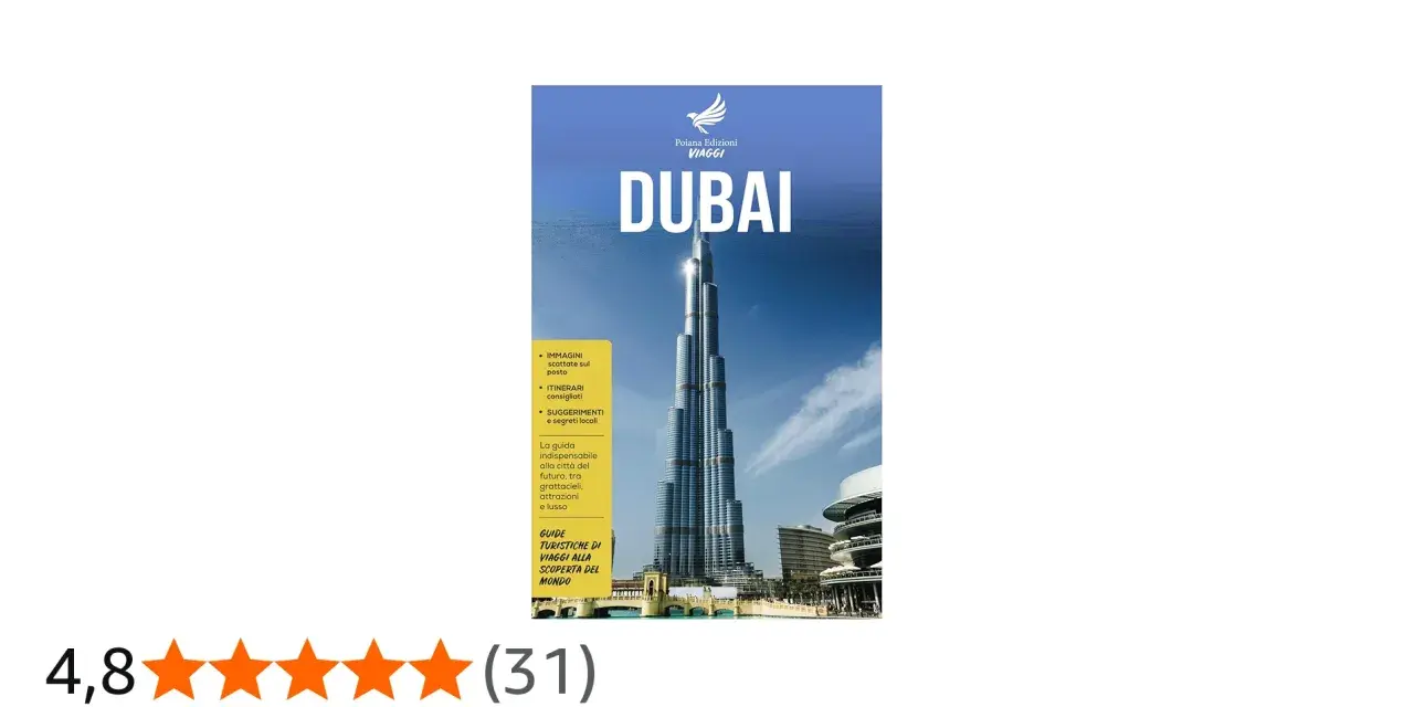 Cover of a Dubai travel guide featuring the Burj Khalifa skyscraper against a blue sky.