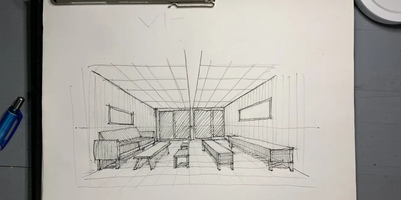 Dibuja tu sótano soñado: ¡3D fácil con perspectiva de un punto!