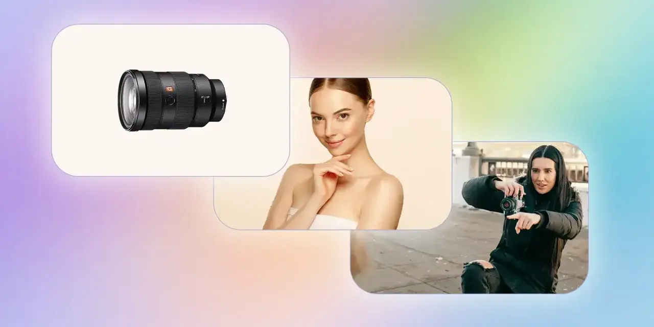 Obiektyw 400 mm, modelka i fotografka.