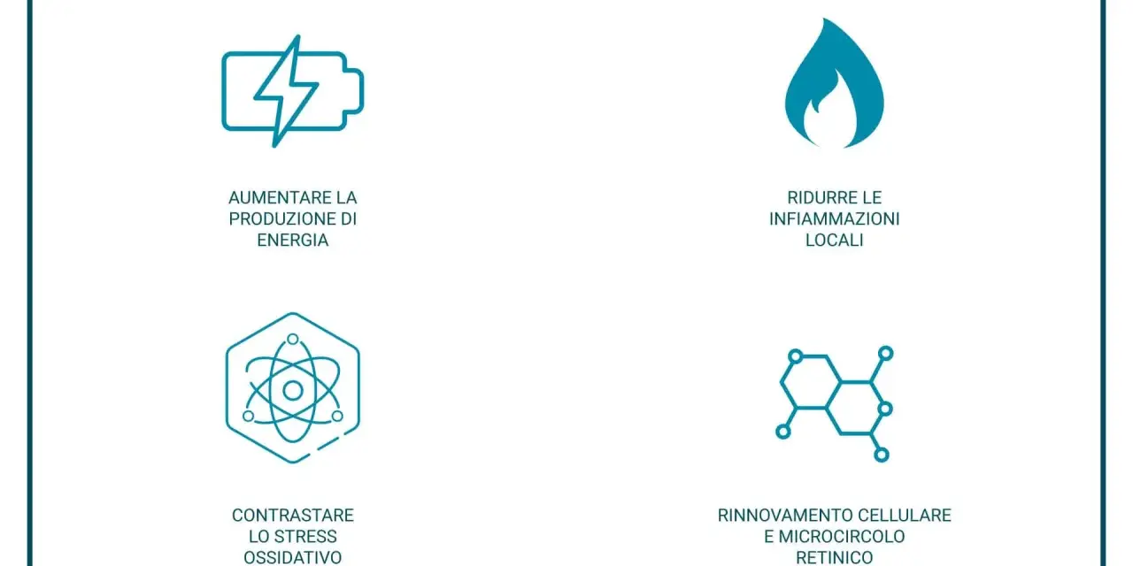 La foto bio modulazione migliora energia, riduce infiammazioni, contrasta stress ossidativo e favorisce rinnovamento cellulare.