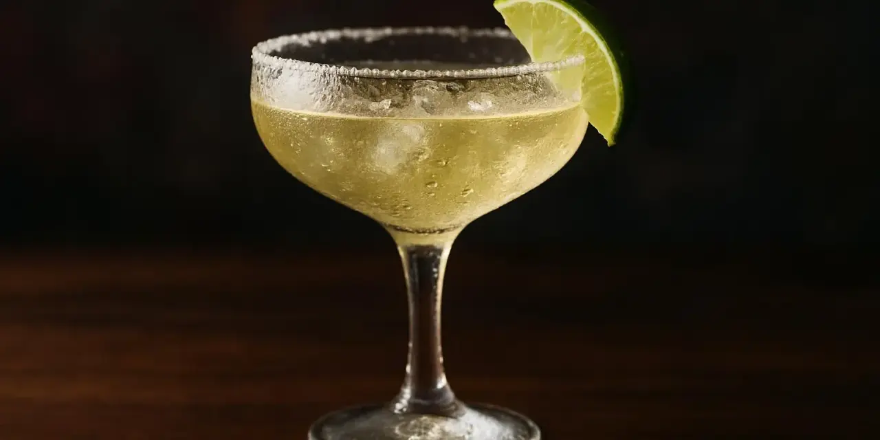 En svalkande margarita med saltkant och lime, perfekt för ett somrigt margarita recept.
