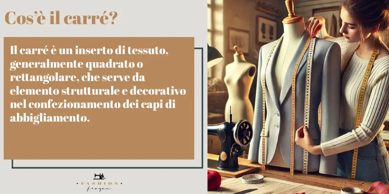 Il carré, un inserto di tessuto quadrato o rettangolare, è fondamentale per la struttura e l'estetica dei capi d'abbigliamento.