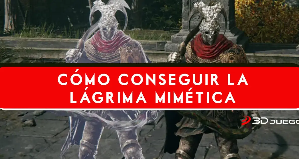 Dos guerreros de Elden Ring, uno real y otro una lagrima mimética, se preparan para el combate.