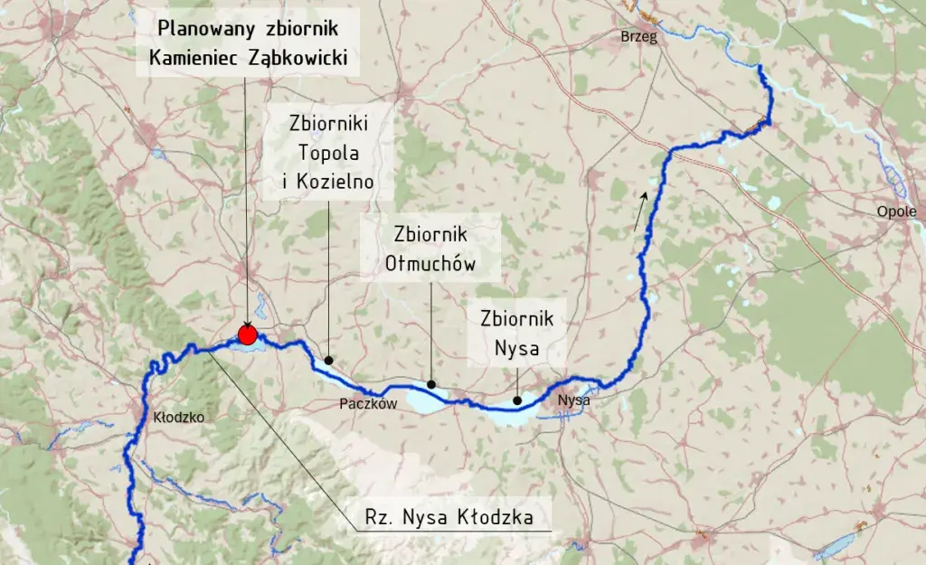 Mapa przedstawia teren na którym zostanie wybudowana elektrownia wodna – poznaj kluczowe szczegóły i wpływ na środowisko