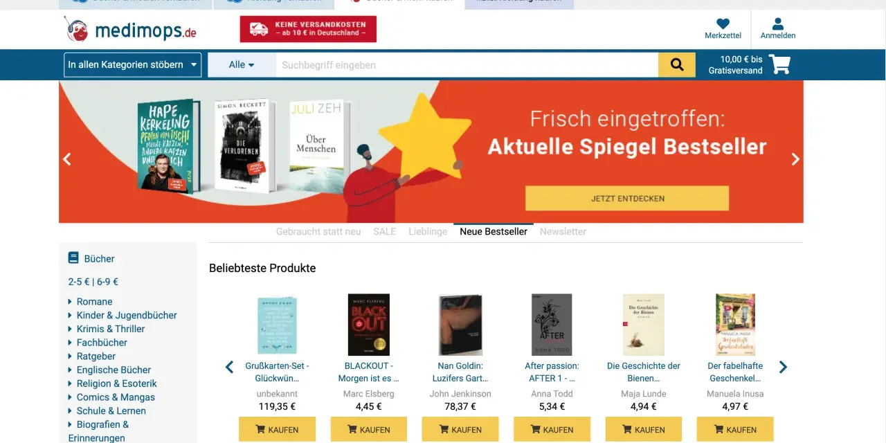 Medimops gebrauchte Bücher kaufen: Sparen & Nachhaltigkeit | Dein Guide