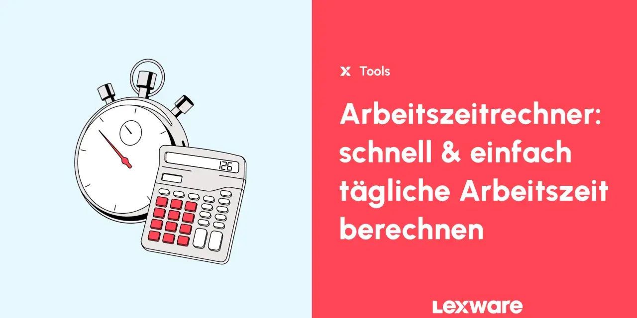 Stoppuhr und Taschenrechner für die Berechnung von Arbeitsstunden pro Monat.