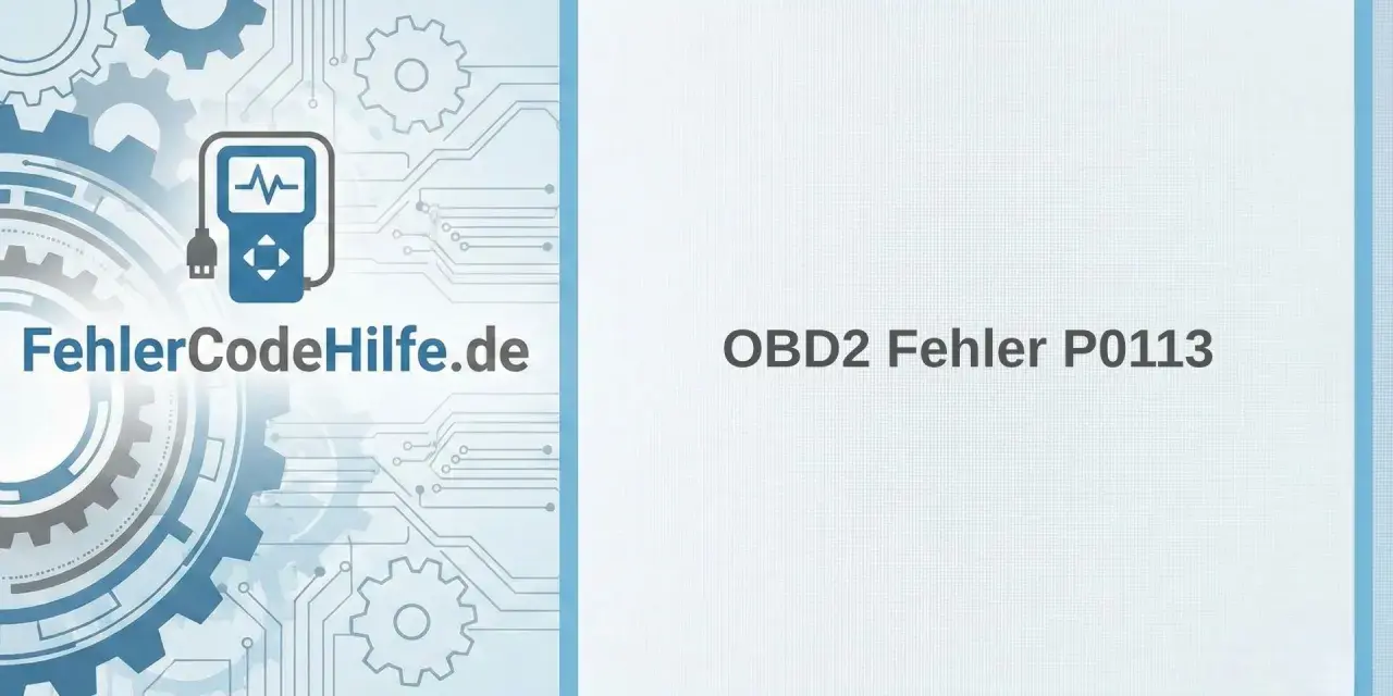 OBD2 Fehler P0113: Symptome eines defekten Ansauglufttemperatur Sensors. Hilfe bei Fehlercodes auf FehlerCodeHilfe.de.
