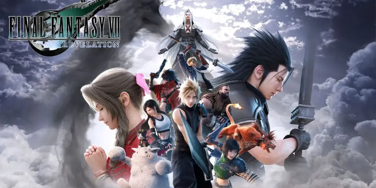 Elenco de personajes de Final Fantasy VII Remake Parte 3, con Cloud, Aerith, Sephiroth y Zack.